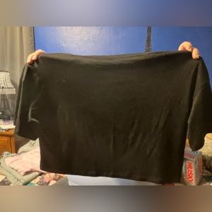 Black Crop top 2xl